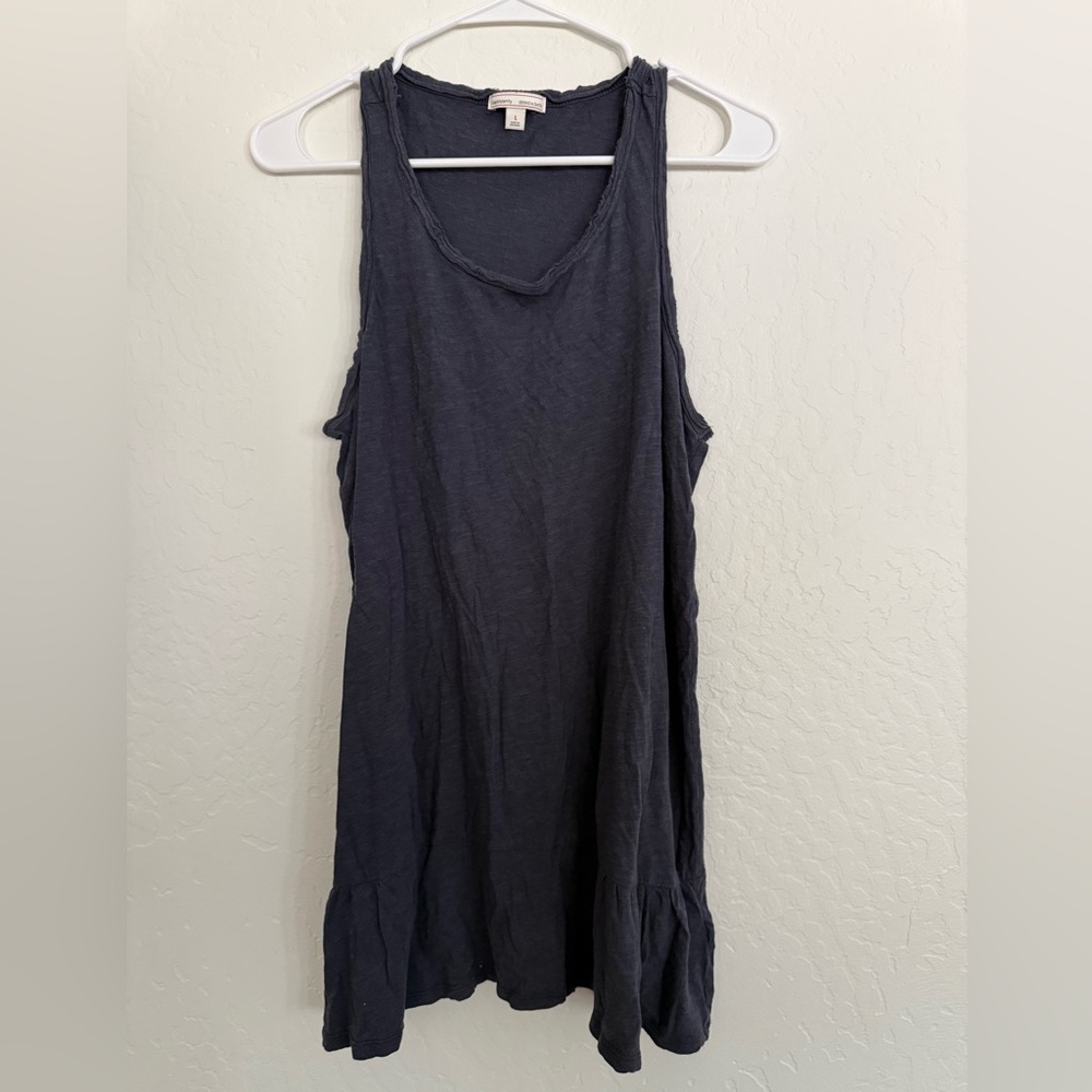 GAP Maternity Charcoal peplum Sleeveless Top